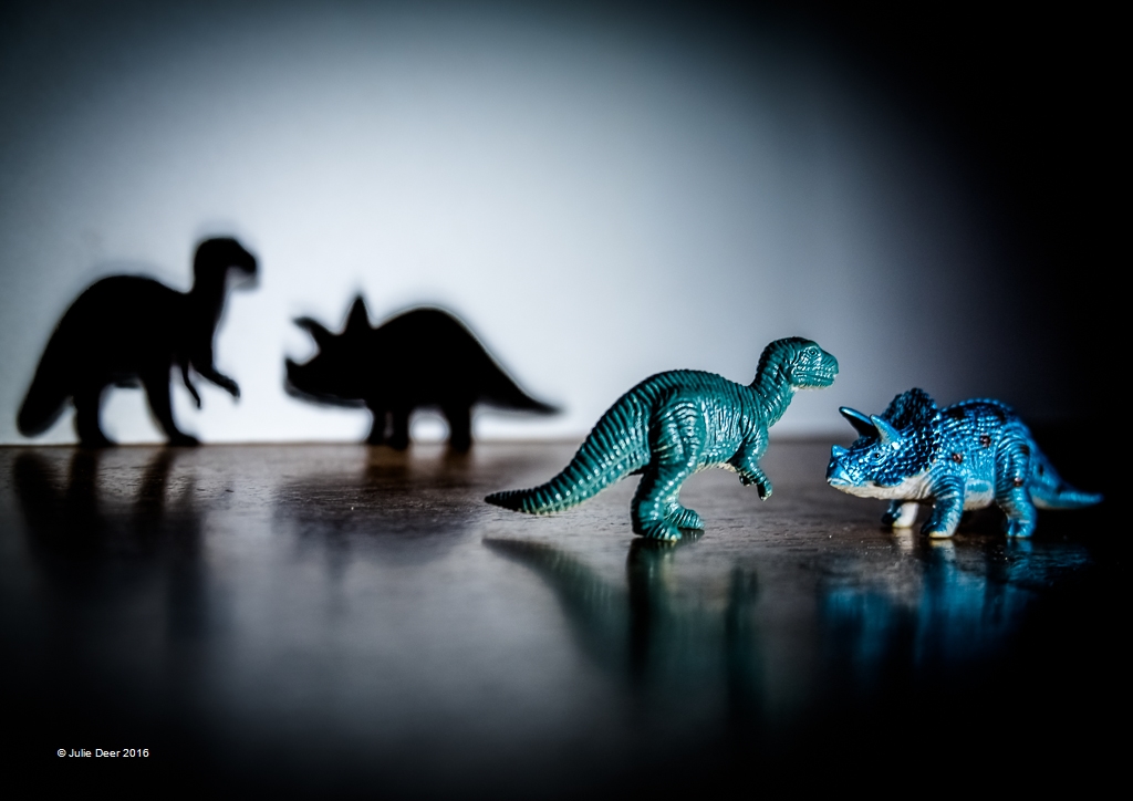 Dinosaur Meeting - Highly Commended - Digital Projected Set A Grade - Julie Deer
