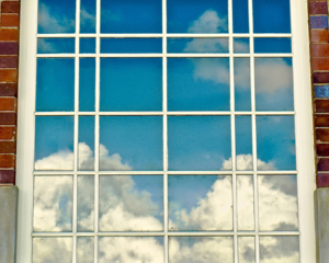 Digital Projected Open B Grade Clouds in the Window Wanda Bowen 320x240 Reflections, July 2018