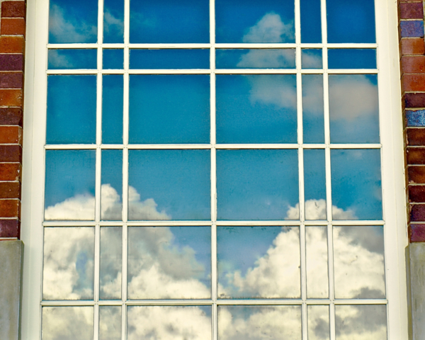 Digital Projected Open B Grade Clouds in the Window Wanda Bowen 640x480 Reflections, July 2018