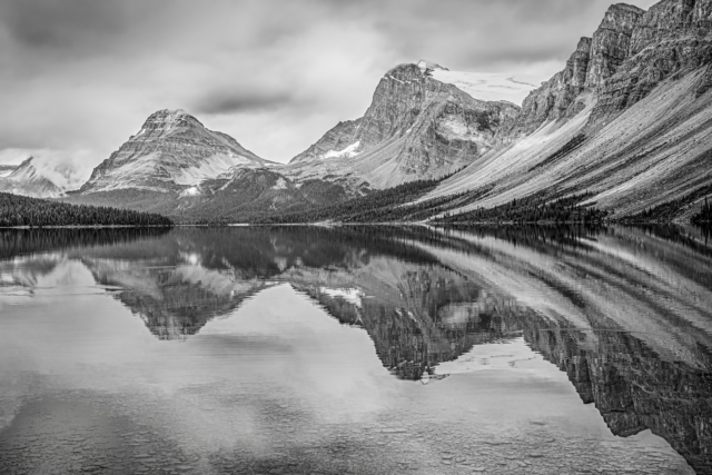 Peter Barrien Reflections on Bow Lake Highly Commended 640x480 March 2020   Unusual Perspectives