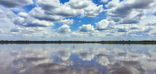 Anthony Berni Highly Commended Coudy Sky over Pink Lake 320x240 June 2020   Phone Photography