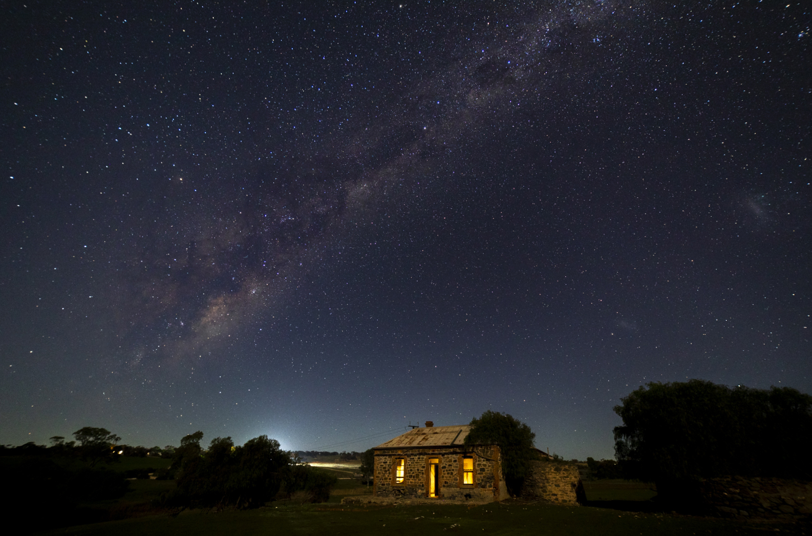 Highly Commended Anthony Berni Ruin under the Stars 8 September 2020   Night Photography