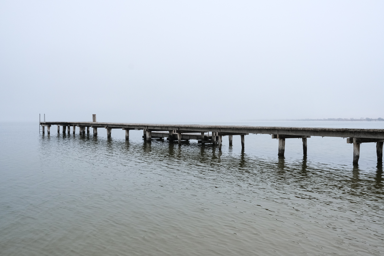 Kloeden Andrea Fog Rising Lake Bonney 8 June 2021   High Key / Low Key