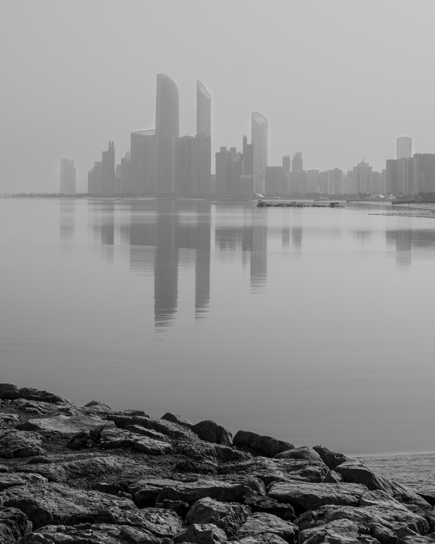 Ioannou Michael Mono Print Set A Grade 9 Abu Dhabi in Morning Fog 1 September 2022   Reflections
